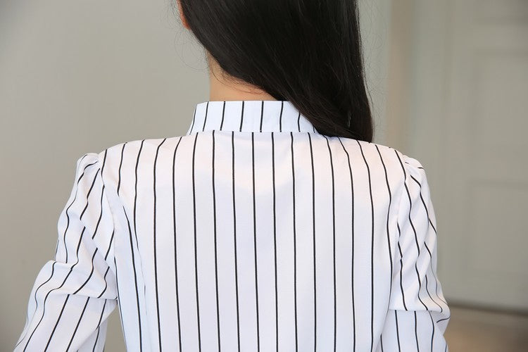 Blusa Estampada de Manga Longa com Gola Alta
