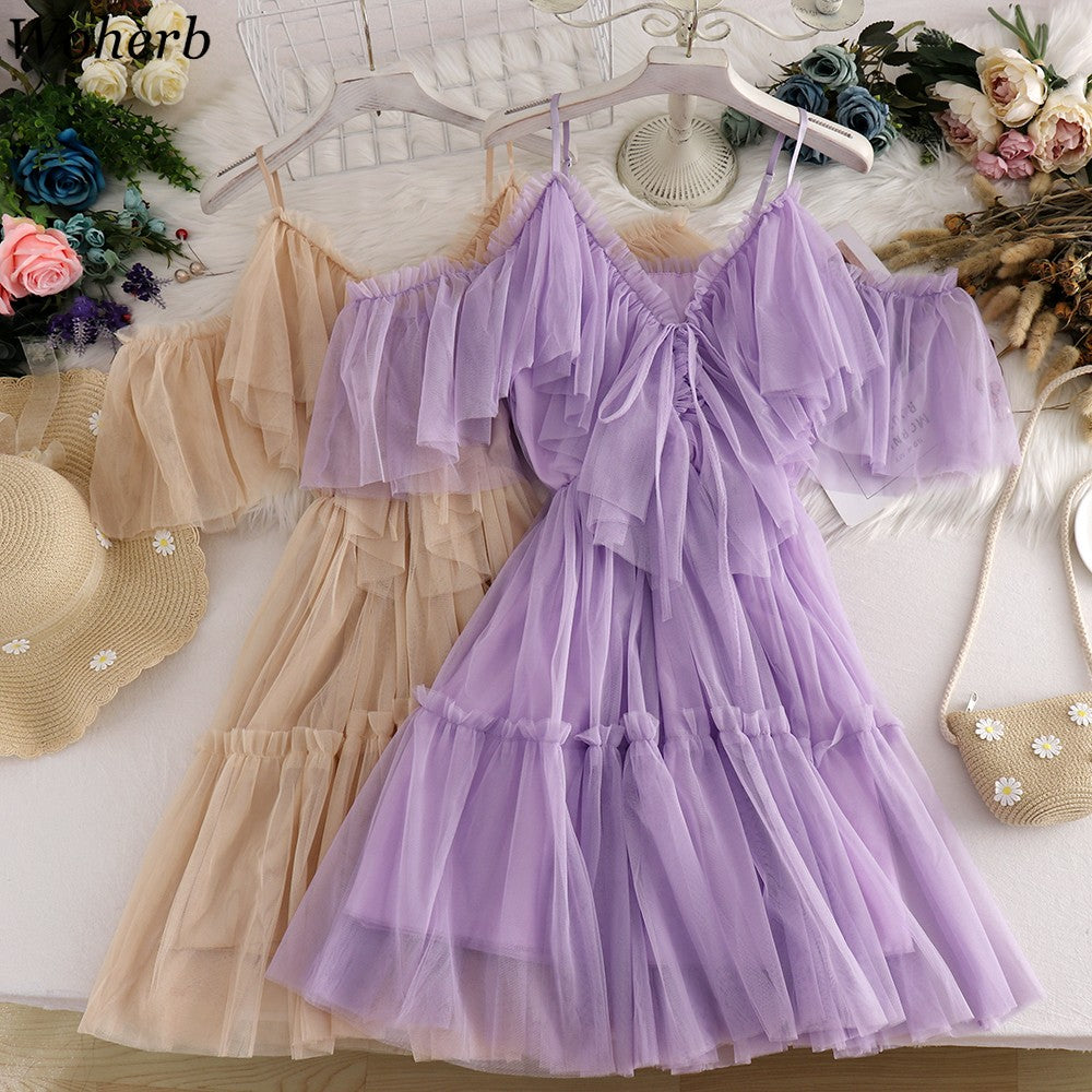 Vestido Midi com Decote Quadrado e Mangas Longas